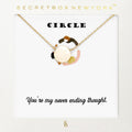 Secret Box_Metal Circle Pendant Necklace