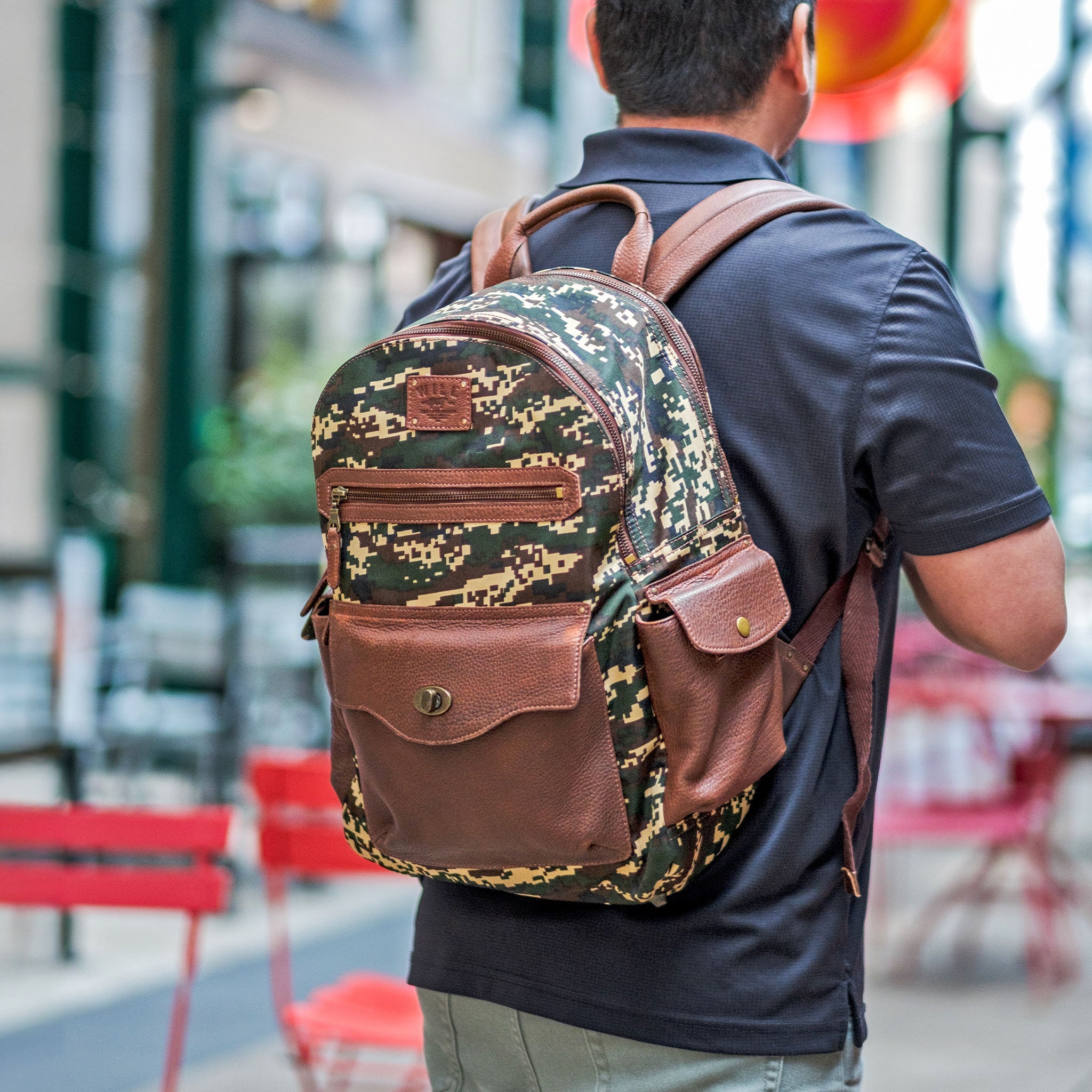 Canvas & Leather Backpack