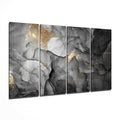 Gray Gold Vein Marble Glass Wall Art