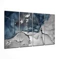 Slate Blue Gray Marble Glass Wall Art