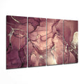 Rose Mauve Gold Vein Marble Glass Wall Art