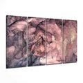 Mauve Pink Gold Vein Marble Glass Wall Art