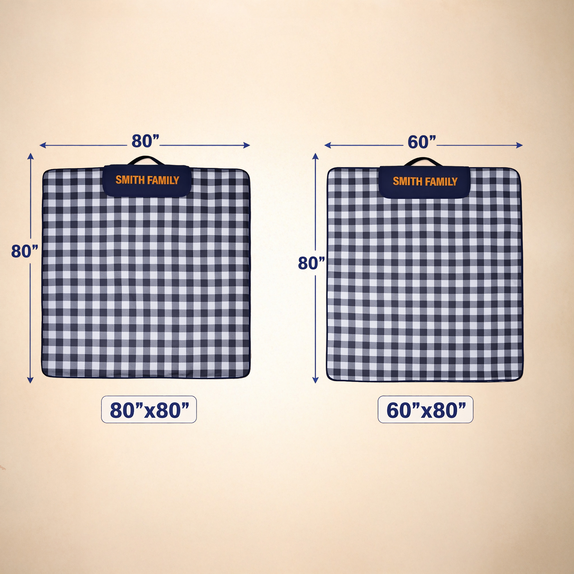 Personalized Large Picnic Blanket