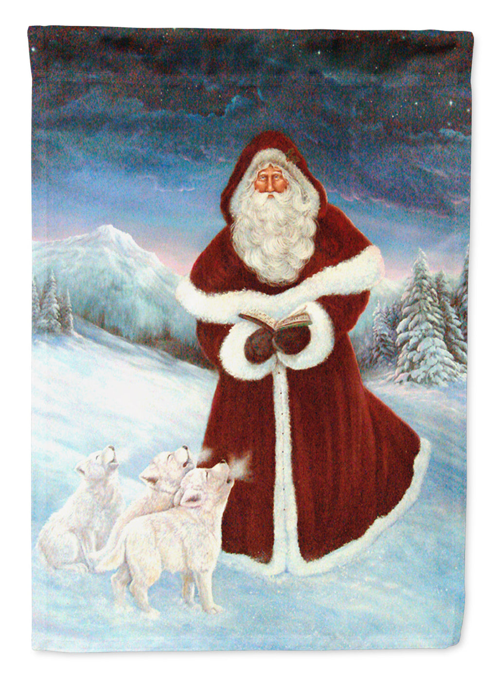 A Spirit of Harmony Santa Claus Garden Flag Mailbox Decorative Yard Banner Outside Patio Artwork for Flower Beds, Garden Size, Multicolor