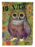 Be Wise Owl Garden Flag Mailbox Decorative Yard Banner Outside Patio Artwork for Flower Beds, Garden Size, Multicolor