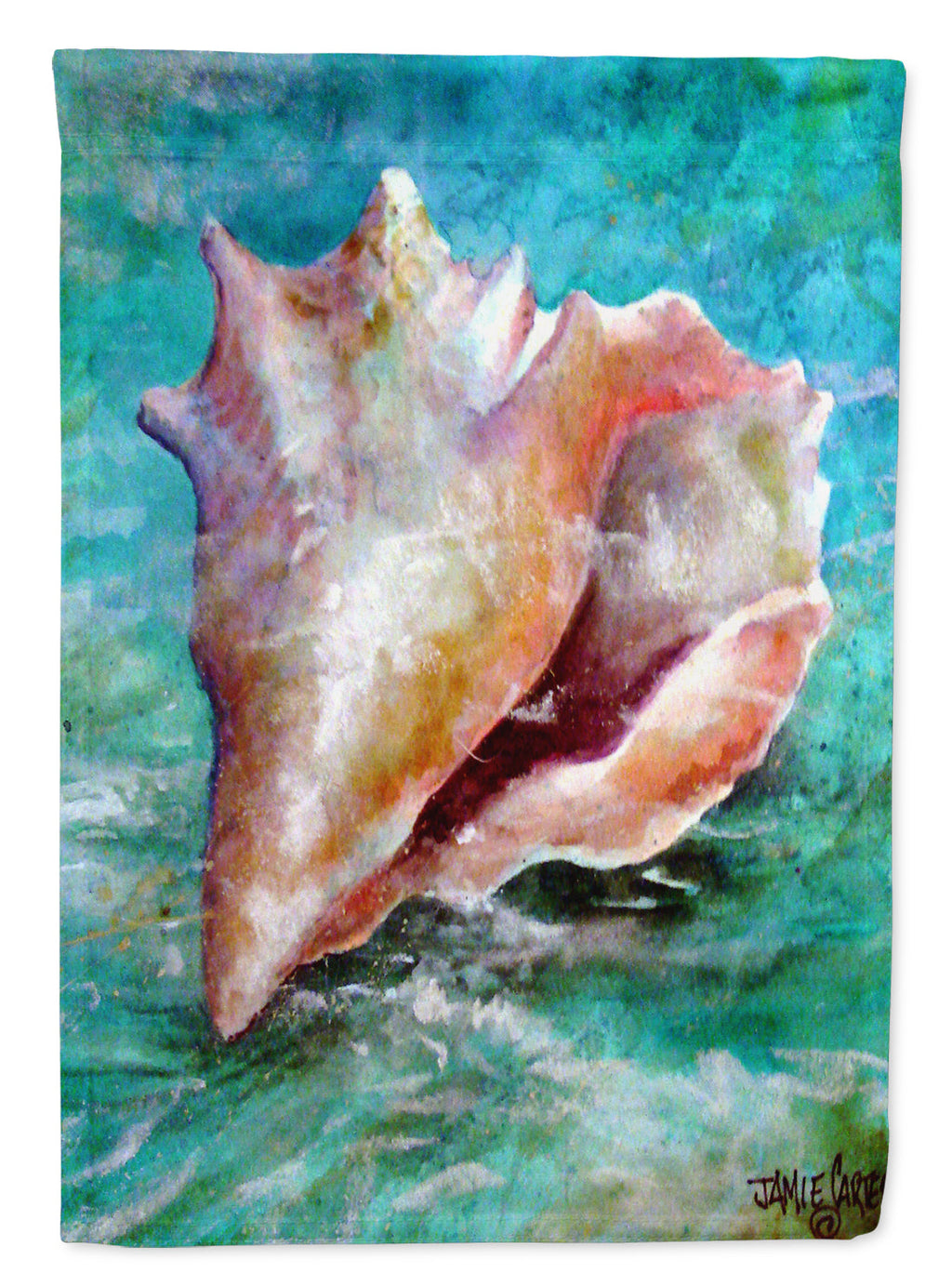 The Jewel of the Sea Shell Garden Flag Mailbox Decorative Yard Banner Outside Patio Artwork for Flower Beds, Garden Size, Multicolor