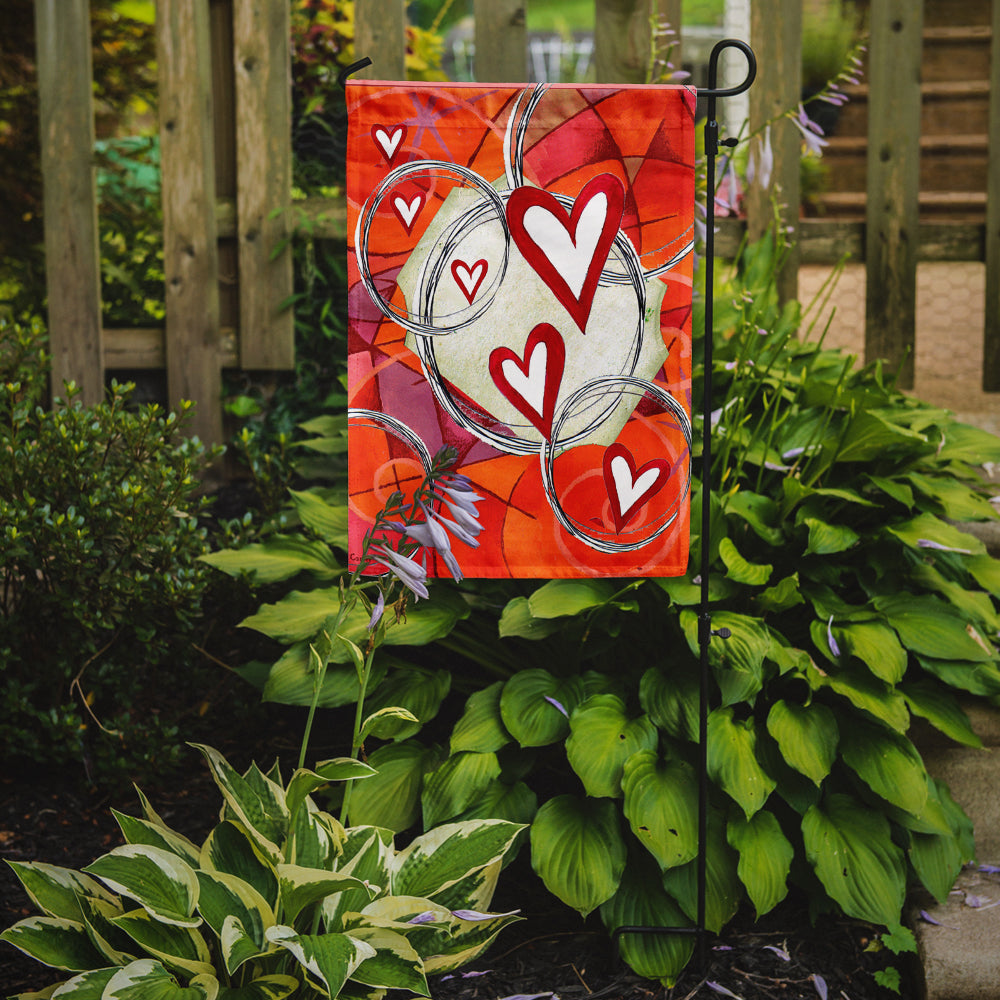 Circle of Love Valentine's Day Garden Flag Mailbox Decorative Yard Banner Outside Patio Artwork for Flower Beds, Garden Size, Multicolor