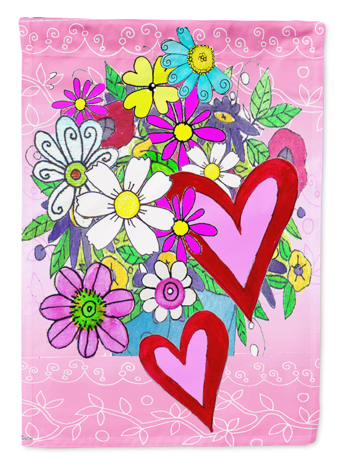 True Love Bouquet Valentine's Day Garden Flag Mailbox Decorative Yard Banner Outside Patio Artwork for Flower Beds, Garden Size, Multicolor