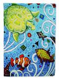 Turtle Time Turtle Garden Flag Mailbox Decorative Yard Banner Outside Patio Artwork for Flower Beds, Garden Size, Multicolor
