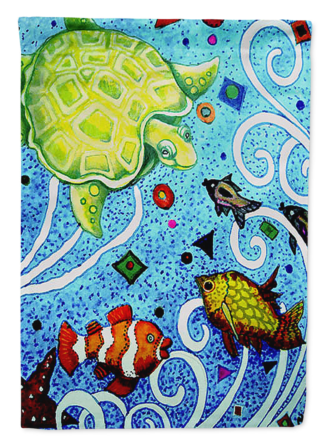 Turtle Time Turtle Garden Flag Mailbox Decorative Yard Banner Outside Patio Artwork for Flower Beds, Garden Size, Multicolor