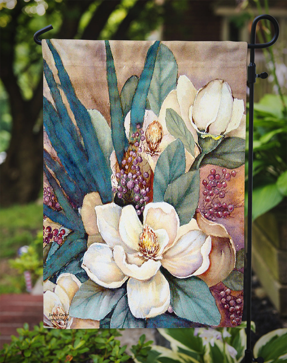 Southen Magnolias Garden Flag Mailbox Decorative Yard Banner Outside Patio Artwork for Flower Beds, Garden Size, Multicolor