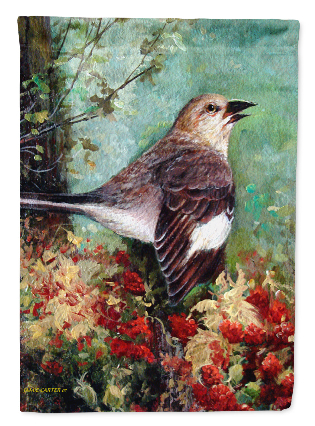 Mockingbird Garden Flag Mailbox Decorative Yard Banner Outside Patio Artwork for Flower Beds, Garden Size, Multicolor