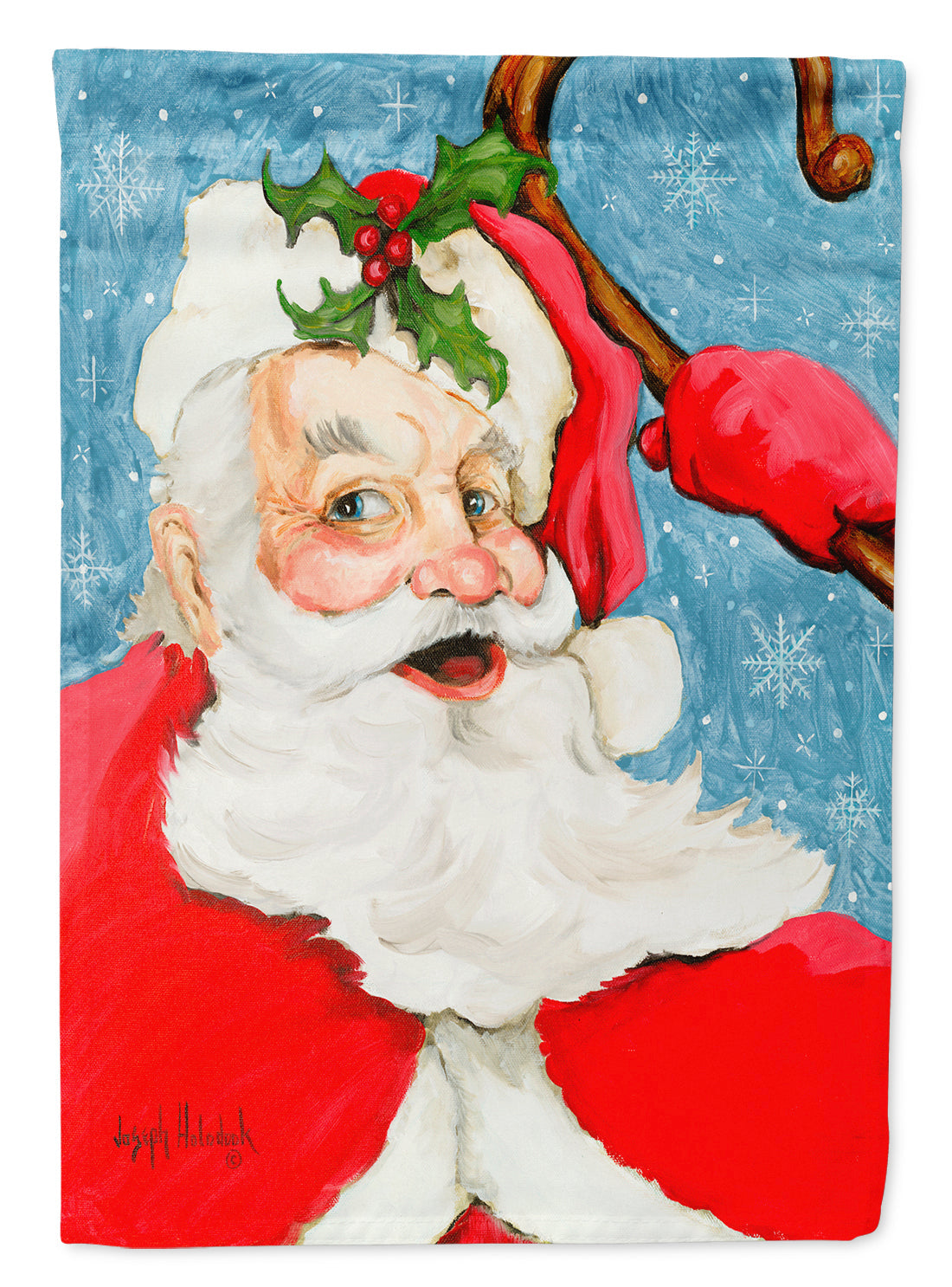 Santa Claus Old Father Christmas Garden Flag Mailbox Decorative Yard Banner Outside Patio Artwork for Flower Beds, Garden Size, Multicolor