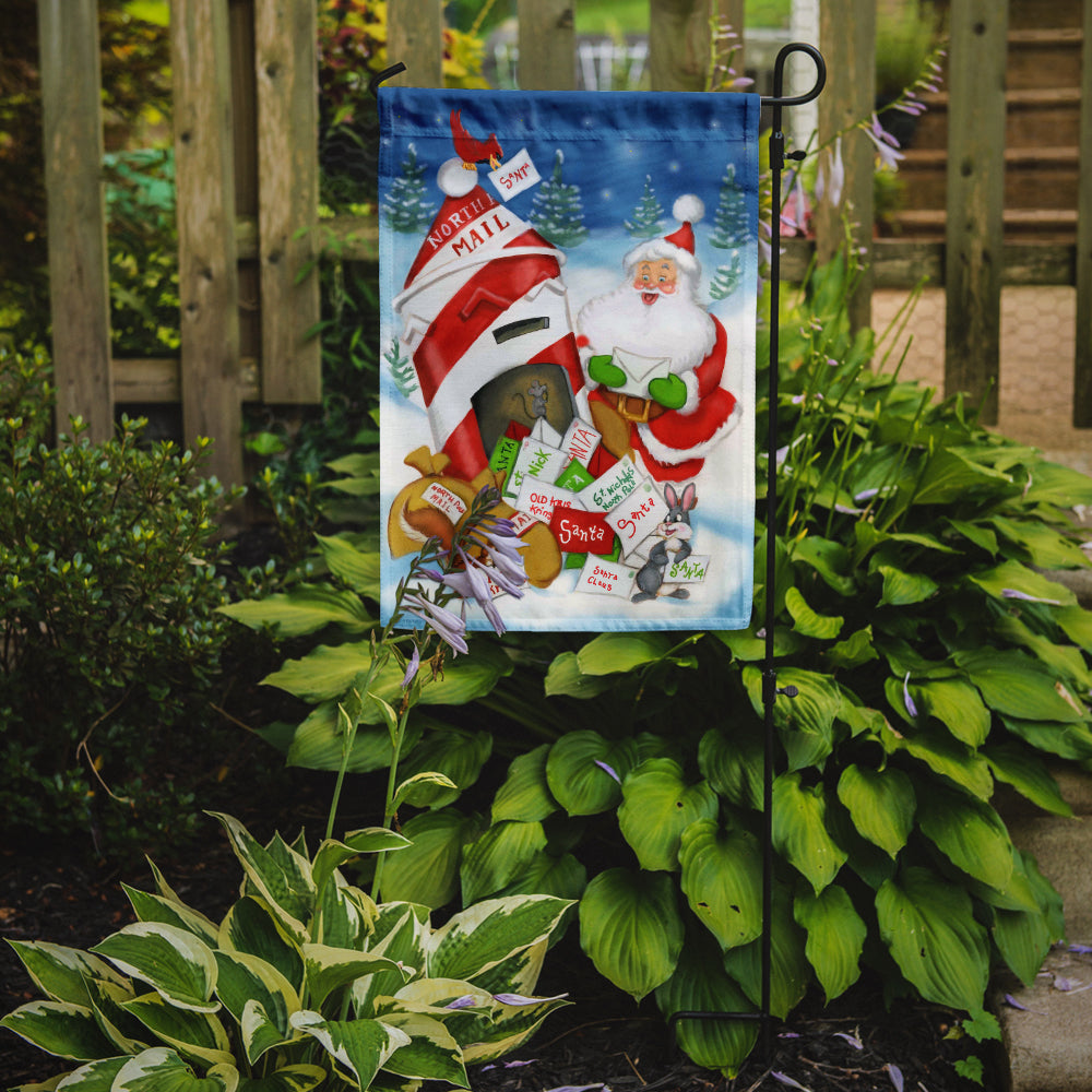 Santa Claus Mail Call Garden Flag Mailbox Decorative Yard Banner Outside Patio Artwork for Flower Beds, Garden Size, Multicolor