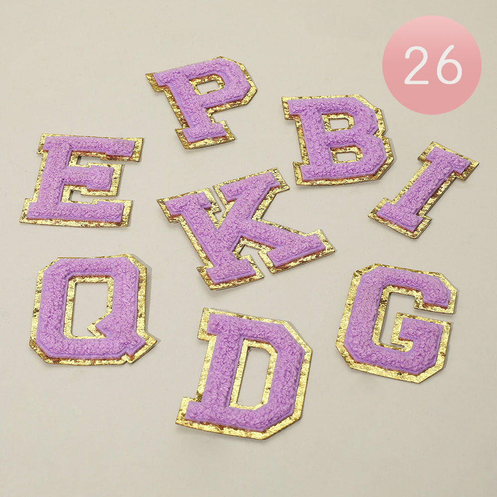 26PCS - Iron On Decorative Monogram Applique Patch