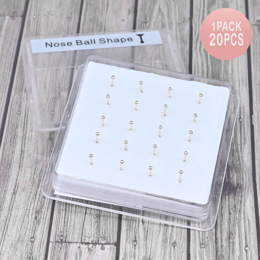 20PCS - 1mm Metal Ball Nose Pins