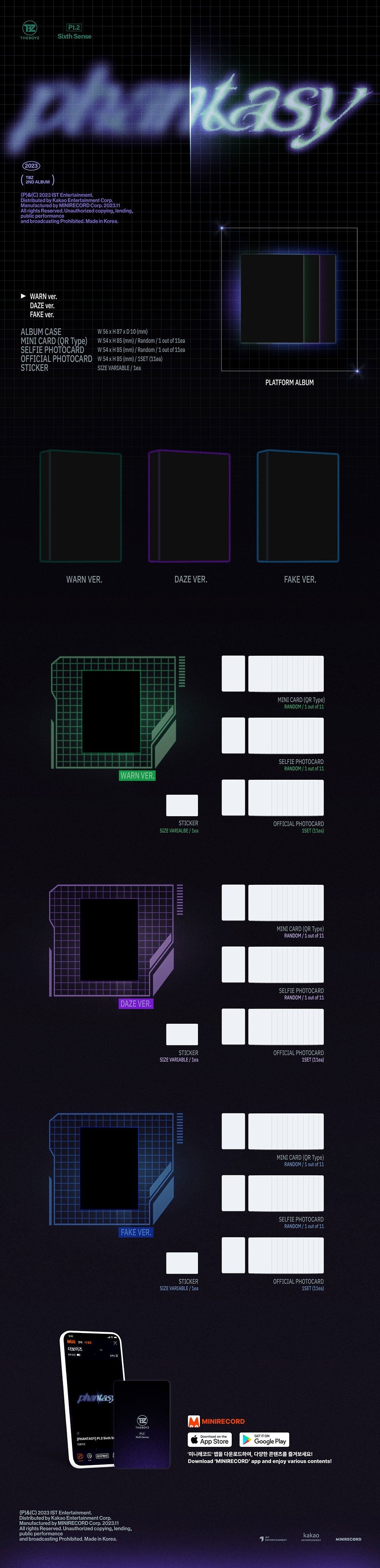 The Boyz 2nd Full Album - Phantasy Pt.2 Sixth Sense (Platform Ver.)