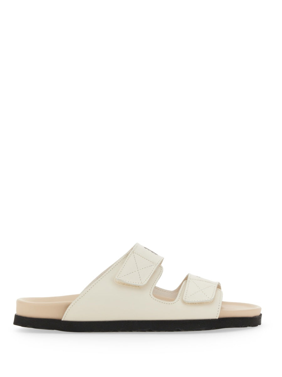 PALM ANGELS Logo Sandals for Men with Rubber Sole - 2 CM Height