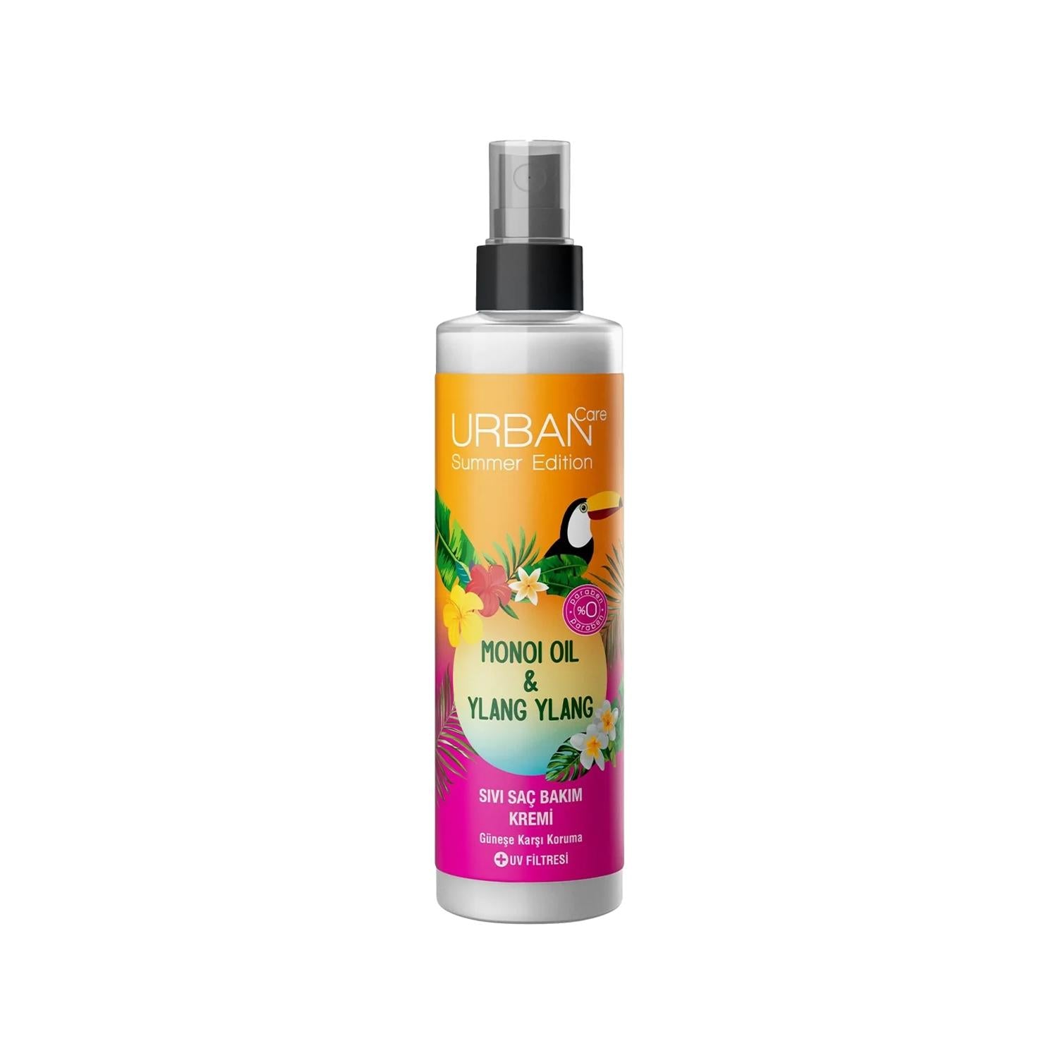 URBAN Care Monoi Oil & Ylang Ylang Hair Care Cream - Nourishing Sunscreen for Hair Protection, 6.76 fl oz
