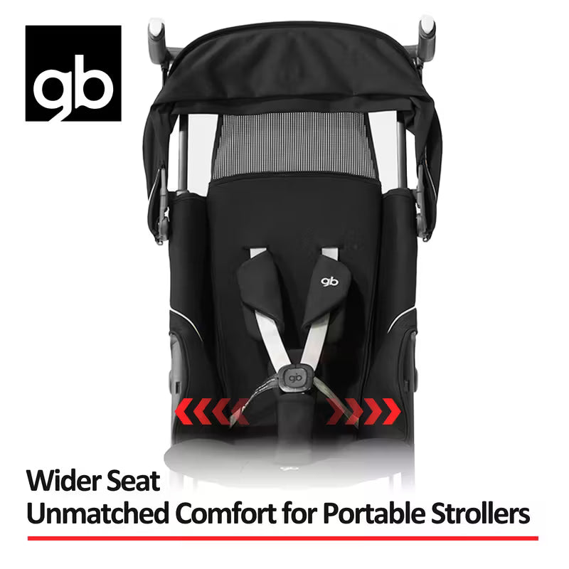 POCKIT 3H Ultra-Light Foldable Stroller | 13.01LB Portable Baby Pushchair with All-Terrain Wheels, One-Touch Fold/Brake, Storage Basket, Sunshade Canopy & Baby Handle, Gift Box Packaging, For Halloween, Thanksgiving, Christmas