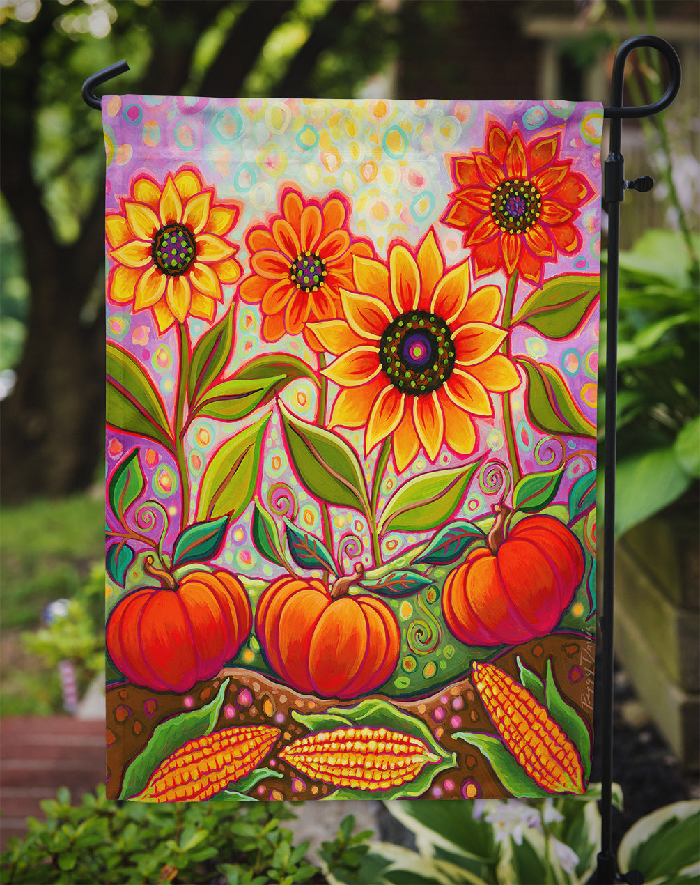 Fall Harvest Garden Flag Mailbox Decorative Yard Banner Outside Patio Artwork for Flower Beds, Garden Size, Multicolor