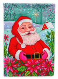 Santa Claus Ho Ho Ho Garden Flag Mailbox Decorative Yard Banner Outside Patio Artwork for Flower Beds, Garden Size, Multicolor