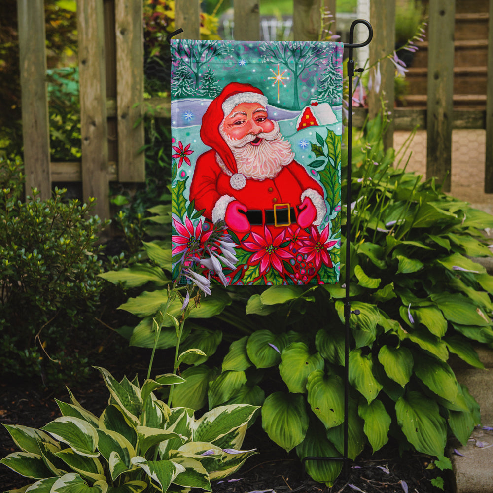 Santa Claus Ho Ho Ho Garden Flag Mailbox Decorative Yard Banner Outside Patio Artwork for Flower Beds, Garden Size, Multicolor
