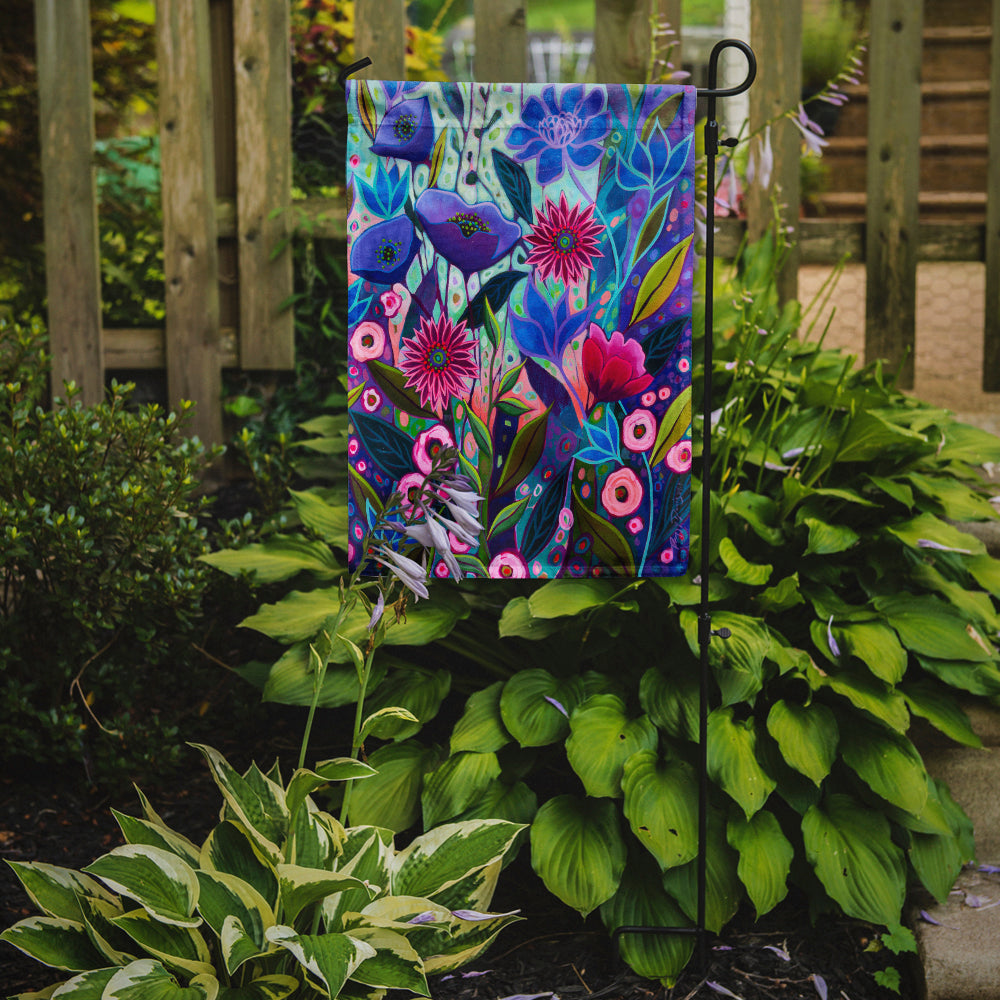 Purple Blossoms II Flowers Garden Flag Mailbox Decorative Yard Banner Outside Patio Artwork for Flower Beds, Garden Size, Multicolor