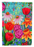 Bright Spring Flowers Garden Flag Mailbox Decorative Yard Banner Outside Patio Artwork for Flower Beds, Garden Size, Multicolor