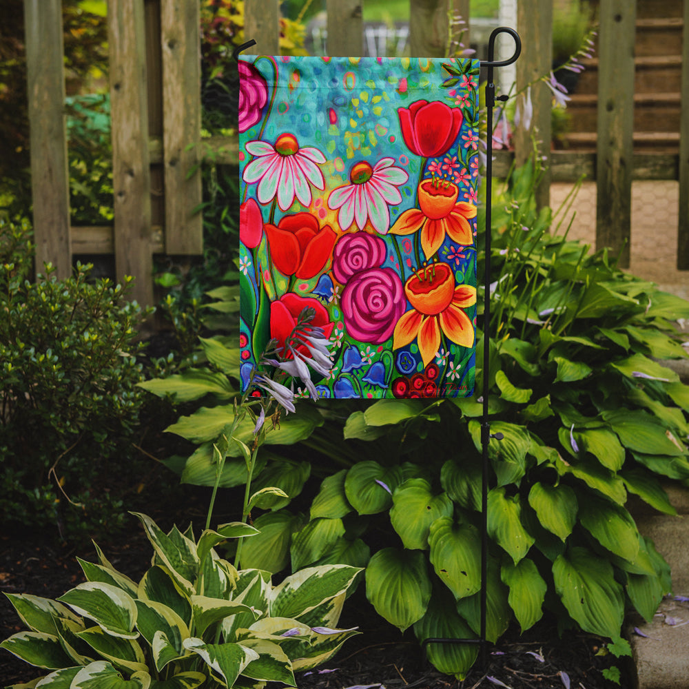 Bright Spring Flowers Garden Flag Mailbox Decorative Yard Banner Outside Patio Artwork for Flower Beds, Garden Size, Multicolor