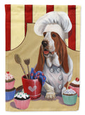 Basset Hound Cupcake Hound Garden Flag Mailbox Decorative Yard Banner Outside Patio Artwork for Flower Beds, Garden Size, Multicolor