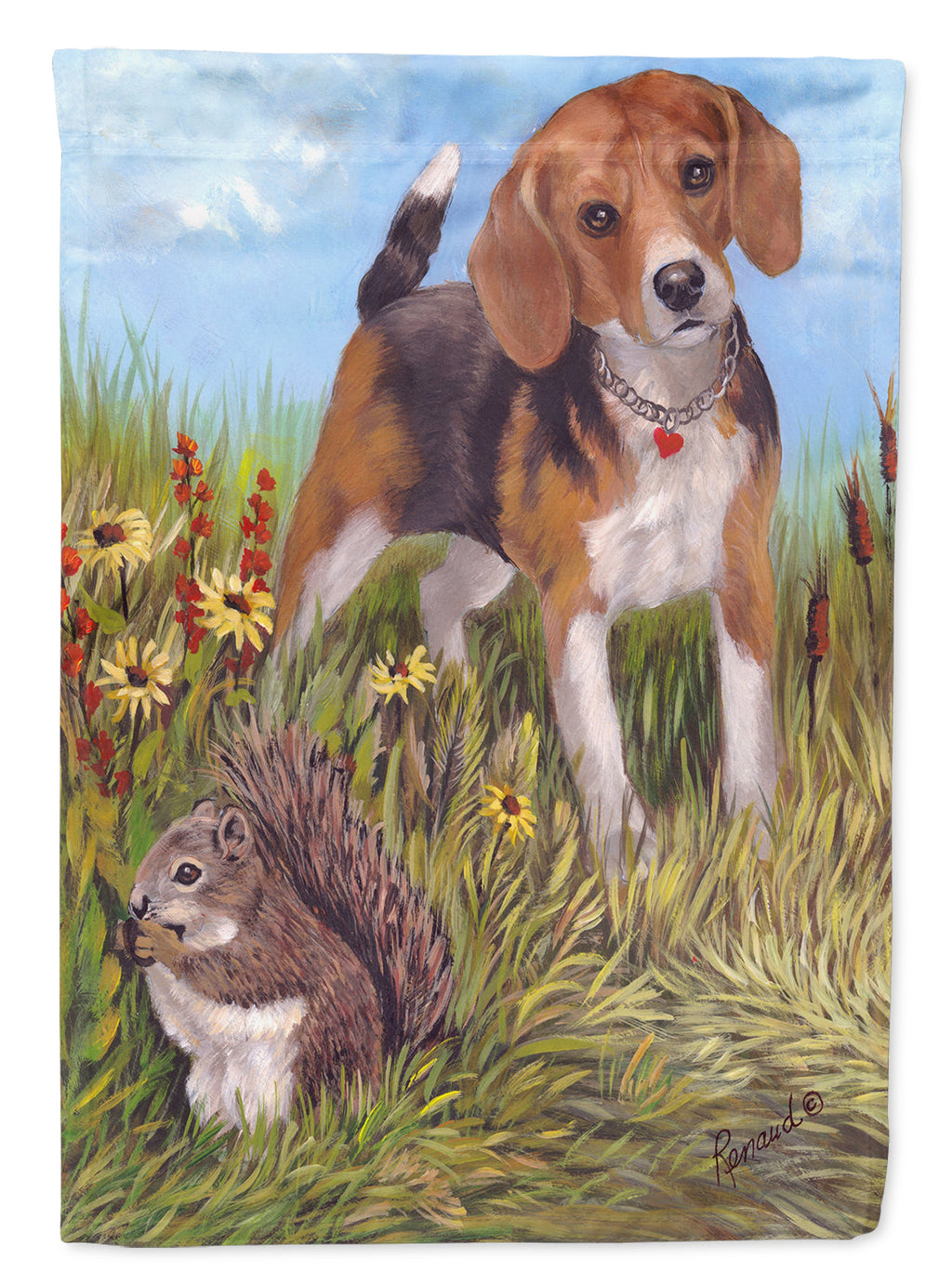 Beagle Hunter Hunted Garden Flag Mailbox Decorative Yard Banner Outside Patio Artwork for Flower Beds, Garden Size, Multicolor