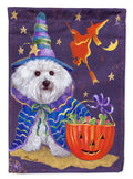Bichon Frise Boo Halloween Garden Flag Mailbox Decorative Yard Banner Outside Patio Artwork for Flower Beds, Garden Size, Multicolor