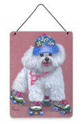 Bichon Frise Girls do it Better Wall or Door Hanging Prints Aluminum Metal Sign Kitchen Wall Bar Bathroom Plaque Home Decor Front Door Plaque, 12x16, Multicolor