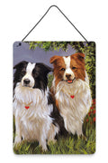 Border Collie Patrol Wall or Door Hanging Prints Aluminum Metal Sign Kitchen Wall Bar Bathroom Plaque Home Decor Front Door Plaque, 12x16, Multicolor
