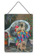 Cairn Terrier Trio Wall or Door Hanging Prints Aluminum Metal Sign Kitchen Wall Bar Bathroom Plaque Home Decor Front Door Plaque, 12x16, Multicolor