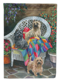 Cairn Terrier Trio Garden Flag Mailbox Decorative Yard Banner Outside Patio Artwork for Flower Beds, Garden Size, Multicolor