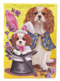 Cavalier Spaniel Easter Magic Garden Flag Mailbox Decorative Yard Banner Outside Patio Artwork for Flower Beds, Garden Size, Multicolor
