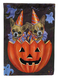 Chihuahua Halloweenies Garden Flag Mailbox Decorative Yard Banner Outside Patio Artwork for Flower Beds, Garden Size, Multicolor