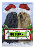 Cocker Spaniel Christmas Garden Flag Mailbox Decorative Yard Banner Outside Patio Artwork for Flower Beds, Garden Size, Multicolor