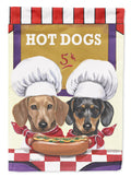 Dachshund Hot Dog Stand Garden Flag Mailbox Decorative Yard Banner Outside Patio Artwork for Flower Beds, Garden Size, Multicolor