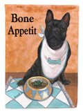 French Bulldog Bone Appetit Garden Flag Mailbox Decorative Yard Banner Outside Patio Artwork for Flower Beds, Garden Size, Multicolor