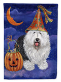 Old English Sheepdog Halloween Garden Flag Mailbox Decorative Yard Banner Outside Patio Artwork for Flower Beds, Garden Size, Multicolor