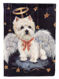 Westie Christmas Angel Garden Flag Mailbox Decorative Yard Banner Outside Patio Artwork for Flower Beds, Garden Size, Multicolor