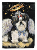 Shih Tzu Christmas Angel Garden Flag Mailbox Decorative Yard Banner Outside Patio Artwork for Flower Beds, Garden Size, Multicolor