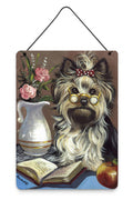Yorkie Teacher's Pet Wall or Door Hanging Prints Aluminum Metal Sign Kitchen Wall Bar Bathroom Plaque Home Decor Front Door Plaque, 12x16, Multicolor