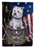 Westie Little Drummer Boy USA Garden Flag Mailbox Decorative Yard Banner Outside Patio Artwork for Flower Beds, Garden Size, Multicolor