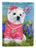 Westie Springtime Garden Flag Mailbox Decorative Yard Banner Outside Patio Artwork for Flower Beds, Garden Size, Multicolor