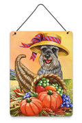 Schnauzer Autumn Wall or Door Hanging Prints Aluminum Metal Sign Kitchen Wall Bar Bathroom Plaque Home Decor Front Door Plaque, 12x16, Multicolor