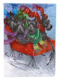 Scottie Christmas Dashing Garden Flag Mailbox Decorative Yard Banner Outside Patio Artwork for Flower Beds, Garden Size, Multicolor